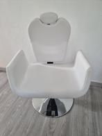 Kappersstoel - 510 - 650 mm Wit als nieuw, Ophalen, Zo goed als nieuw, Metaal