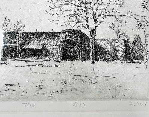 Ets de Blijenhof, Antiek en Kunst, Kunst | Etsen en Gravures, Ophalen of Verzenden