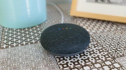 Google Nest mini noir charbon charcoal, Audio, Tv en Foto, Mediaspelers, Zo goed als nieuw
