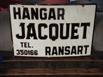 Te koop deze mooie geëmailleerde HANGAR plaquette., Verzamelen, Ophalen of Verzenden, Gebruikt, Reclamebord