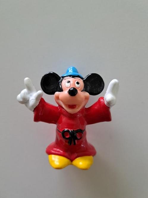 Figurine vintage en PVC - Mickey Mouse Wizard, Collections, Disney, Comme neuf, Statue ou Figurine, Mickey Mouse, Enlèvement ou Envoi