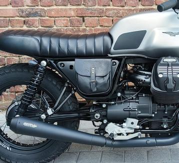 Moto Guzzi V7 III - V9 zijcovers & lederen zijtas Baak beschikbaar voor biedingen
