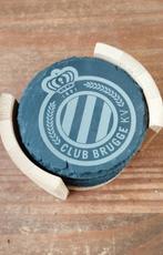 6 Onderzetters in leisteen Club Brugge, Verzenden, Nieuw, Glas of Kopje