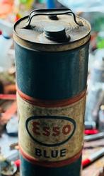 Bidon d'huile bleu Esso, années 1960