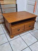 Table basse bois Ikea Markor tiroirs, Maison & Meubles, Utilisé, Enlèvement ou Envoi