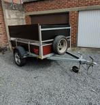 Aanhangwagen voor 750 kg met nieuwe as in nikkel, Auto diversen, Aanhangers en Bagagewagens, Ophalen, Zo goed als nieuw
