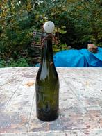 Oude vintage bierfles Ets Huvelle  Lengrand 252, Verzamelen, Ophalen of Verzenden, Gebruikt