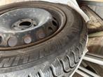 4 pneus Michelin alpin avec jantes tole, Auto-onderdelen, Ophalen, Gebruikt, 16 inch, Band(en)