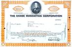 The Chase Manhattan (ROCKEFELLER) Corporation 1970, Postzegels en Munten, Aandelen en Waardepapieren, Ophalen of Verzenden, 1950 tot 1970