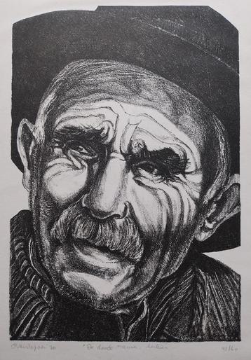 Mooie litho van kunstenares Denise Verstappen. beschikbaar voor biedingen