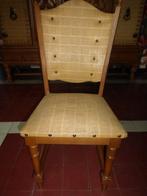 6 Belles chaises Rustiques en chêne clair, Enlèvement, Bois, Cinq, Six Chaises ou plus