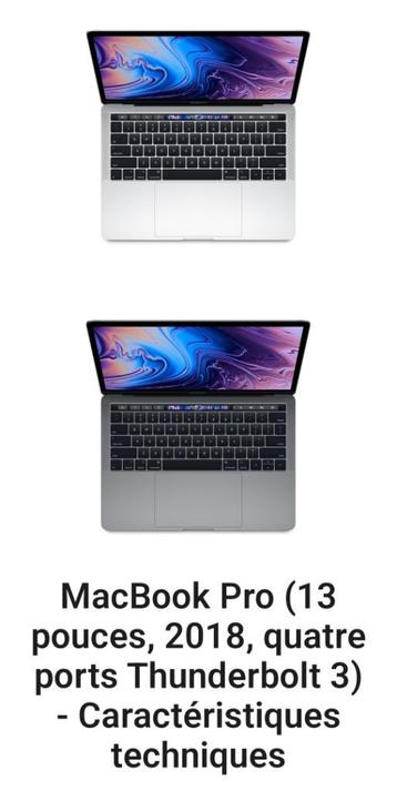 Mabook Pro 13' 2,3GHz untel core i5 quatre disponible aux enchères