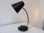 Lampe de bureau design Sixties, noir/métal, Enlèvement ou Envoi