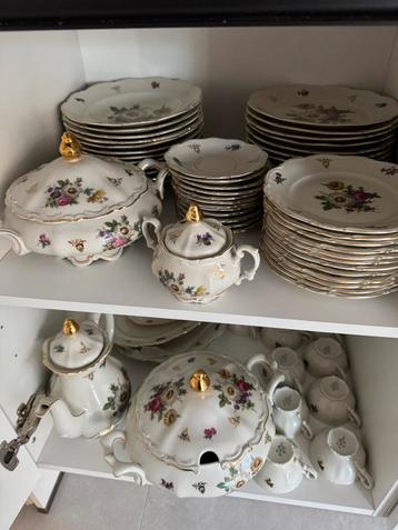 Servies antiek voor 12 personen Mittertich Bavaria CFH29  beschikbaar voor biedingen