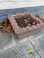 tuin decoratie bloembakje in bruin beton, Tuin en Terras, Ophalen of Verzenden, Zo goed als nieuw