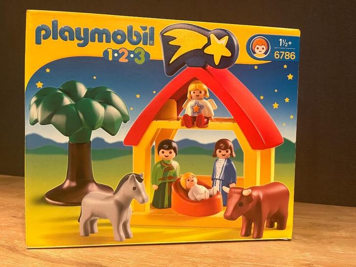 Lot Playmobil 1.2.3 - Kerststal / Ark … Sinttip !, Kinderen en Baby's, Speelgoed | Playmobil, Zo goed als nieuw, Complete set