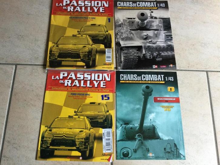 REVUES „PASSION RALLY/TANKS COMBAT” ALTAYA, Antiek en Kunst, Antiek | Boeken en Manuscripten, Ophalen of Verzenden