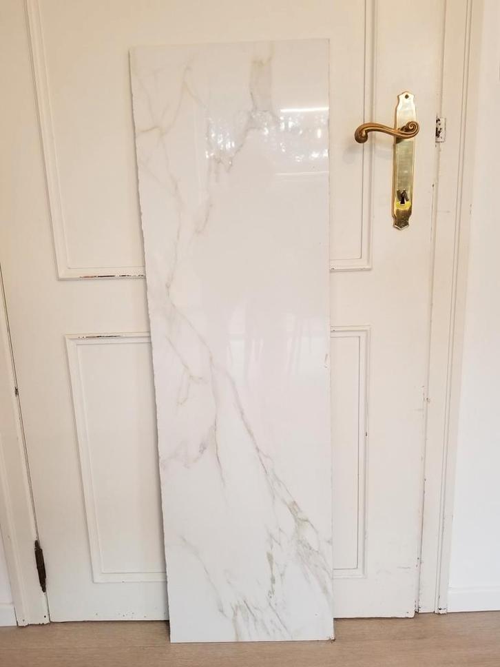 Tegel ceramisch marmer met goud 120x35 cm, Doe-het-zelf en Bouw, Tegels, Nieuw, Keramiek, Ophalen