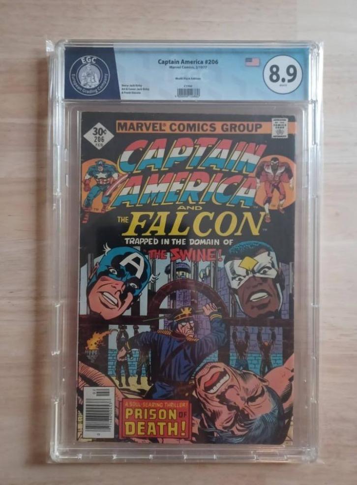 Captain America 1977 Graded 8.9, Boeken, Strips | Comics, Nieuw, Eén comic, Ophalen of Verzenden