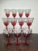 Ensemble de verres à vin V.A.B. Boussu en or 23 carats, Antiquités & Art, Enlèvement ou Envoi