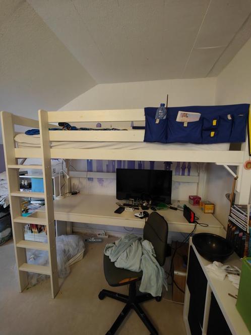 Lit et bureau, Huis en Inrichting, Slaapkamer | Stapelbedden en Hoogslapers, Gebruikt, Overige typen, Ophalen