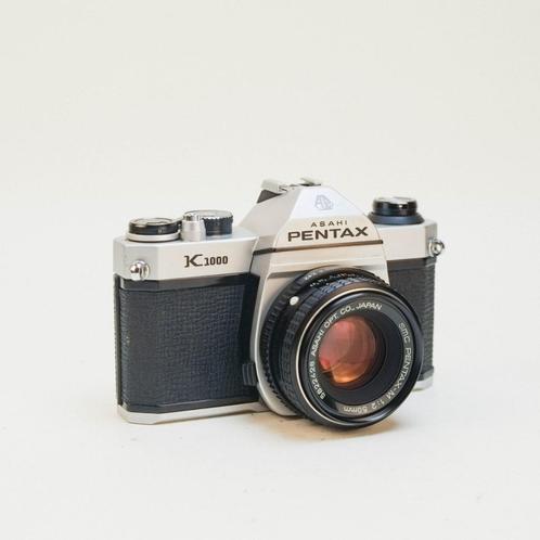 Pentax K1000 /w Pentax-M 50mm f2 (nieuwstaat), Audio, Tv en Foto, Fotocamera's Analoog, Zo goed als nieuw, Spiegelreflex, Pentax