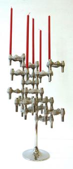 Vintage Quist BMF kandelaars Fritz Nagel brutalist, Huis en Inrichting, Woonaccessoires | Kandelaars en Kaarsen, Ophalen of Verzenden