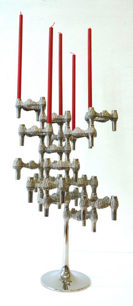 Vintage Quist BMF kandelaars Fritz Nagel brutalist, Huis en Inrichting, Woonaccessoires | Kandelaars en Kaarsen, Gebruikt, Kandelaar