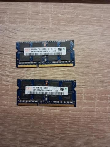 SK Hynix 2x8gb 1600 DDR3 So-Dimm, DDR3, Comme neuf, Enlèvement, Laptop