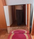 Grote oude zware spiegel 80 x 65,5 cm 10 kg, Ophalen, Rechthoekig, 50 tot 100 cm, Minder dan 100 cm