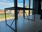 Zwarte tafel 90  160 cm. Massief bovenblad., Ophalen, Zo goed als nieuw
