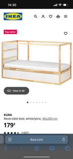 Stapel bed/Omkeerbaar bed, Ophalen, 90 cm, Eenpersoons, 160 tot 180 cm