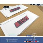 BRABUS 800 ROCKET LOGO SET LETTERS ZWART / ROOD LOGO ZIJSCHE