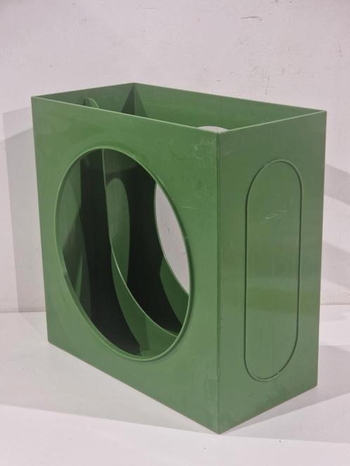 Vintage platenrek uit de jaren '70 voor LP ,  vinyl houder, Huis en Inrichting, Woonaccessoires | Krantenbakken en Lectuurbakken