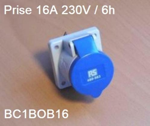 Prise de tableau bleu hermétique 230v monophasé ip44., Bricolage & Construction, Électricité & Câbles, Neuf, Prise de courant