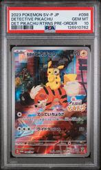 PSA10 Detective Pikachu #98/SV-P Japanese Promo, Enlèvement ou Envoi, Neuf, Cartes en vrac, Foil