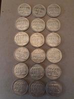 18 zilverstukken van 100 frank prins karel, Postzegels en Munten, Munten | België, Setje, Zilver, Zilver, Ophalen