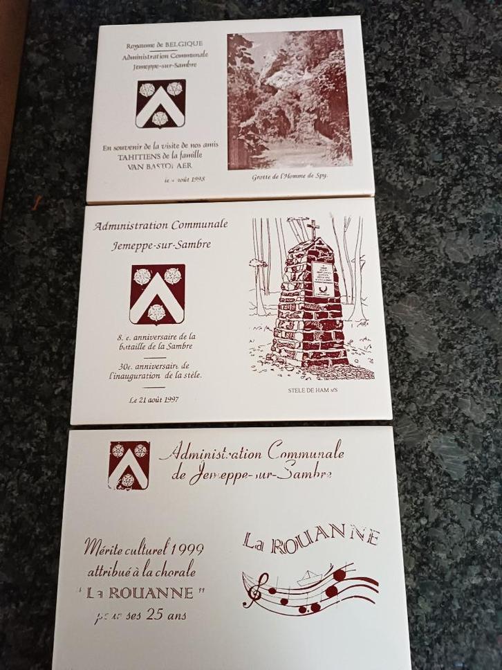 A vendre 3 céramiques personalisées, Antiek en Kunst, Antiek | Keramiek en Aardewerk, Ophalen