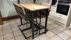 Tafel met 4 stoelen, Huis en Inrichting, Ophalen, Zo goed als nieuw