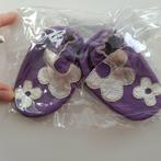 Chaussons violets en cuir Boumy taille S (6-12m), Comme neuf, Enlèvement ou Envoi