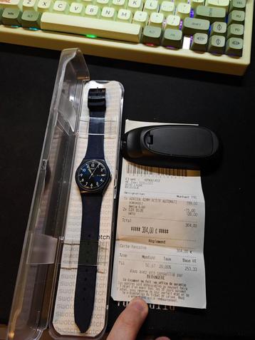 Swatch Swiss 42 mm blue  beschikbaar voor biedingen