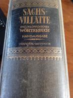 Sachs-Villatte (1917) (Partie Français - Allemand), Antiquités & Art, Enlèvement ou Envoi