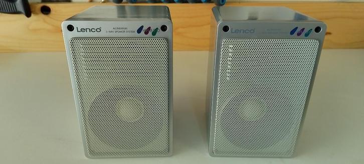 LENCO - 2 luidsprekers van 100 watt - Vintage, Antiek en Kunst, Antiek | Tv's en Audio, Ophalen