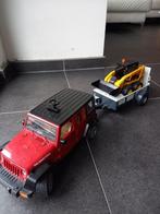 BRUDER - 02925 - Jeep WRANGLER Unlimited Rubicon rood met aa, Zo goed als nieuw, Ophalen