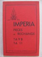 Imperia TA9B and TA11 parts list., Ophalen of Verzenden