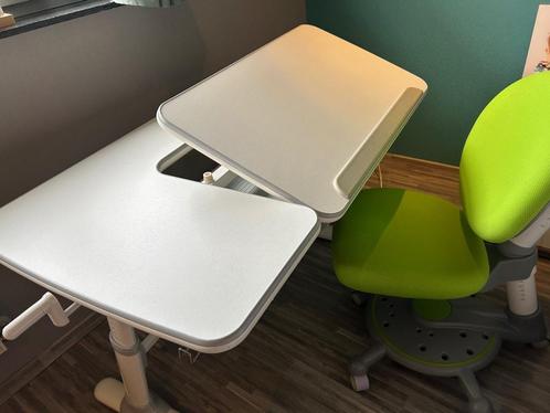 in hoogte verstelbare bureau en bureaustoel / tekentafel, Huis en Inrichting, Bureaus, Gebruikt, Bureau, In hoogte verstelbaar