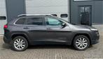 Jeep Cherokee Limited 4X4 Automaat 170 PK Cruise Control Par, Autos, Cuir, Entreprise, Carnet d'entretien, Noir