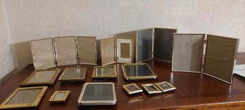 Lot vintage fotokaders - goud en zilverkleurig beschikbaar voor biedingen
