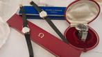 1 × BAUME & MERCIER  MET DOOSJE EN 2× OMEGA 'S MET DOOSJE., Handtassen en Accessoires, Horloges | Heren, Ophalen of Verzenden