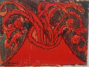 Pierre Alechinsky kunstdruk, Enlèvement ou Envoi